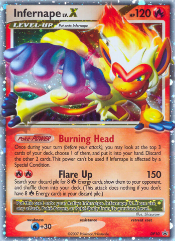 Infernape LV.X (DP10) [Diamond & Pearl: Black Star Promos]